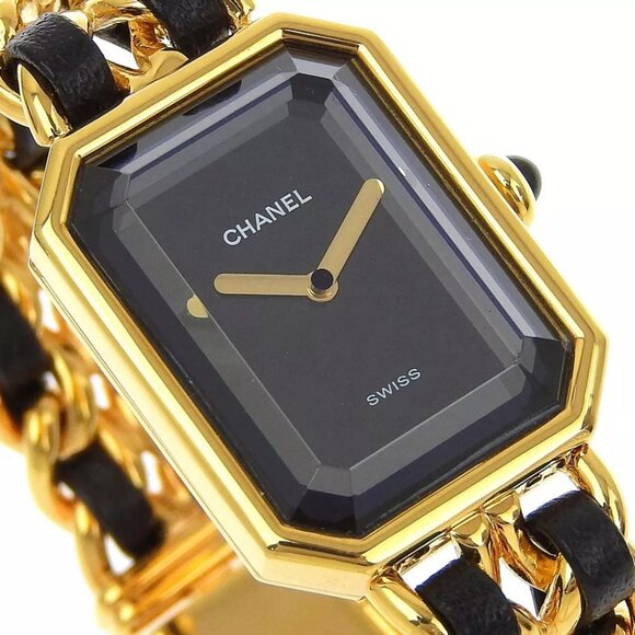 CHANEL Premiere S Watches H0001 gold/black blackDial Plated Gold/leather Q.. - Picture 4 of 9